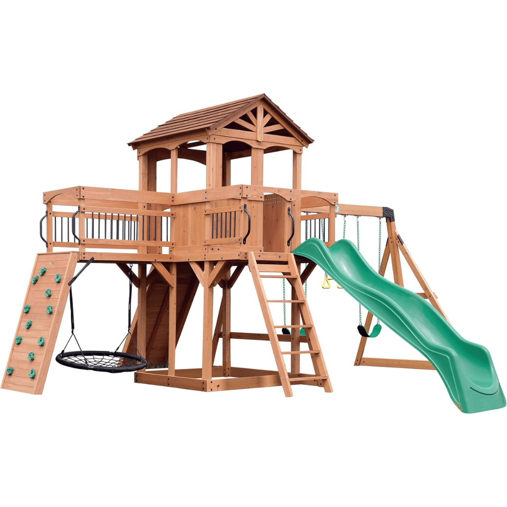 Sterling Point Wooden Swing Set Playset