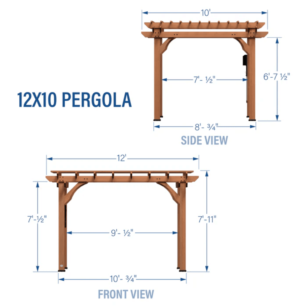 Backyard Discovery 3.7 m x 3 m Cedar Pergola