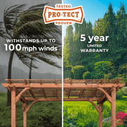 Backyard Discovery 3.7 m x 3 m Cedar Pergola