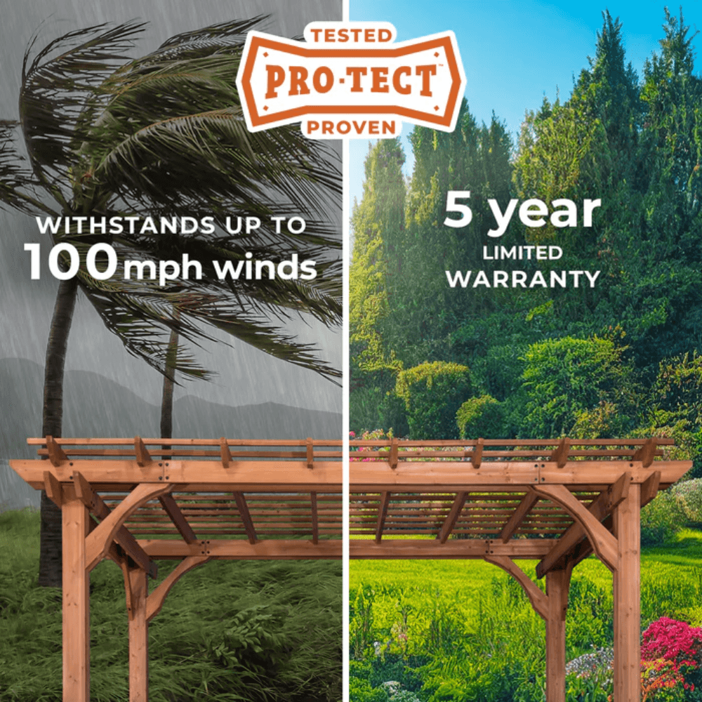 Backyard Discovery 3.7 m x 3 m Cedar Pergola