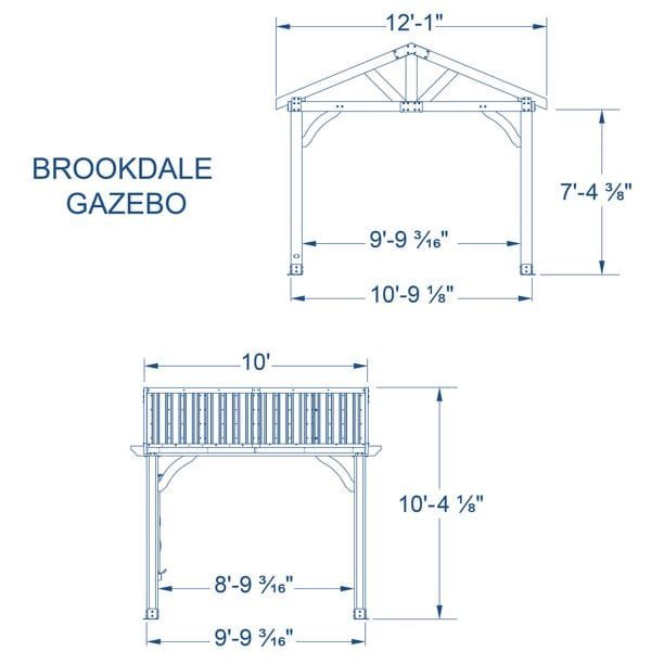 Backyard Discovery Brookdale Cedar Wooden Gazebo