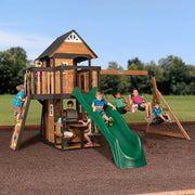 Backyard Discovery Canyon Creek Wooden Swing Set Playset