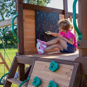 Backyard Discovery Cedar Cove Wooden Swing Set Playset