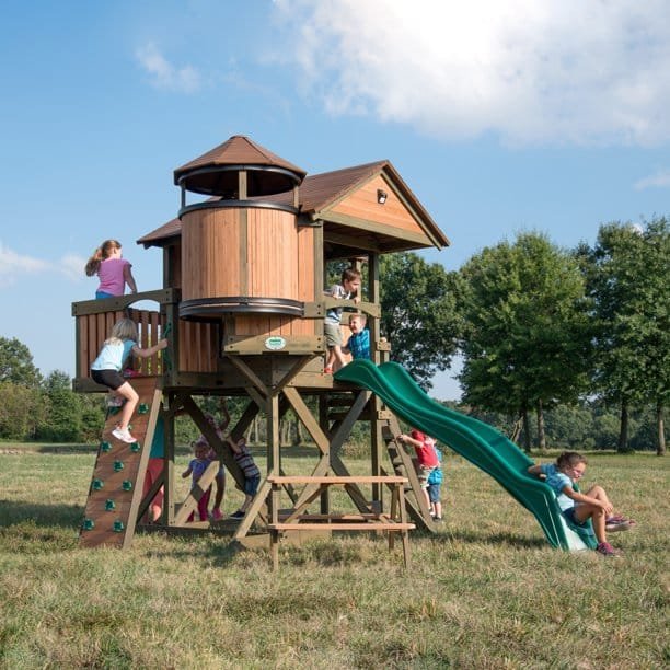 Backyard Discovery Eagles Nest Wooden Playhouse Playset