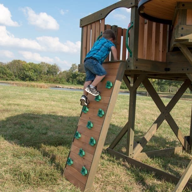 Backyard Discovery Eagles Nest Wooden Playhouse Playset