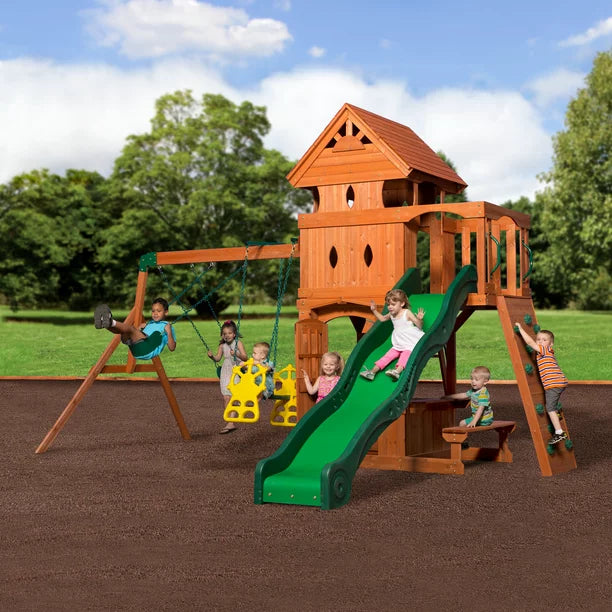 Backyard Discovery Monterey Wooden Swing Set Playset