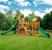 Gorilla Playsets Mountaineer Treehouse Wooden Swing Set Playset
