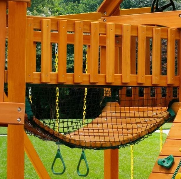 Gorilla Playsets Mountaineer Treehouse Wooden Swing Set Playset