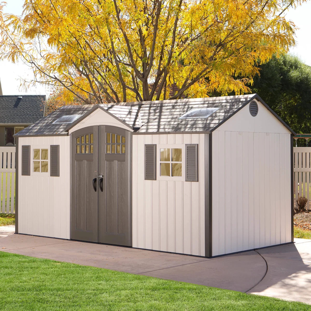 Lifetime 4.6 m x 2.4 m Side Entry Outdoor Storage Shed