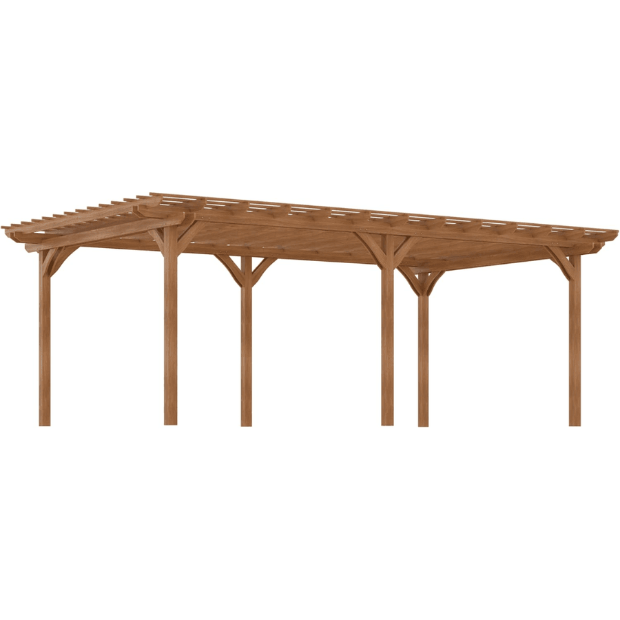 Outsunny 3.7 m x 6.1 m DIY Deck Outdoor Wood Pergola