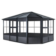 Sojag Charleston Solarium 3.7 x 4.6 m Dark Grey
