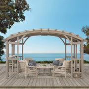 Sunjoy Bellucci Cedar Wood Framed Arched Pergola 3 x 4.3 m