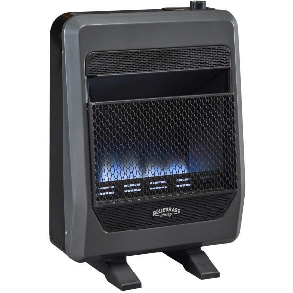 Bluegrass Living B20TNB-BB Vent Free Blue Flame Gas Space Heater 20,000 BTU