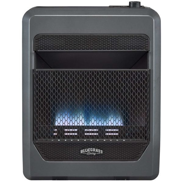 Bluegrass Living B20TNB-BB Vent Free Blue Flame Gas Space Heater 20,000 BTU