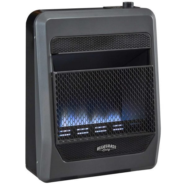Bluegrass Living B20TNB-BB Vent Free Blue Flame Gas Space Heater 20,000 BTU