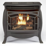 Duluth Forge FDSR25 Dual Fuel Ventless Gas Stove Matte Black 26,000 BTU