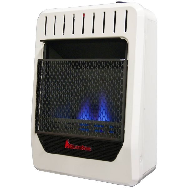 HearthSense BF10M-B-R Dual Fuel Ventless Blue Flame Gas Heater 10,000 BTU