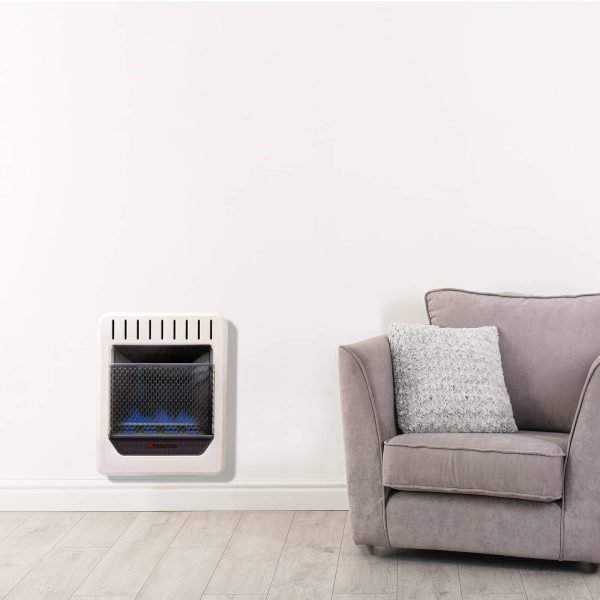 HearthSense BF10M-B-R Dual Fuel Ventless Blue Flame Gas Heater 10,000 BTU