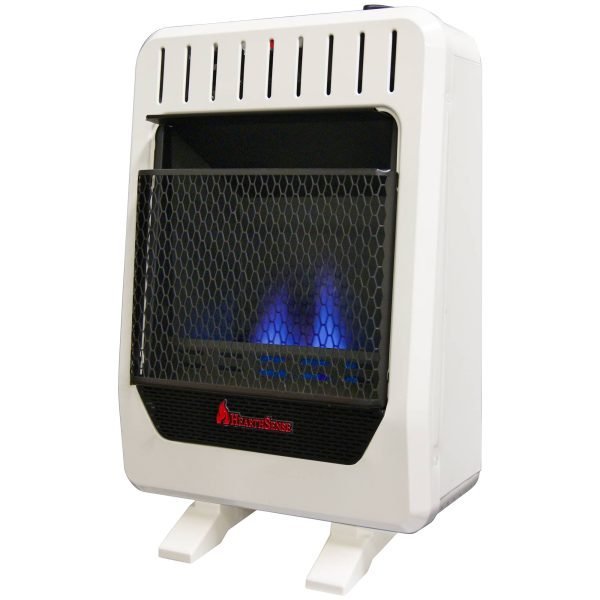 HearthSense BF10M-B-R Dual Fuel Ventless Blue Flame Gas Heater 10,000 BTU