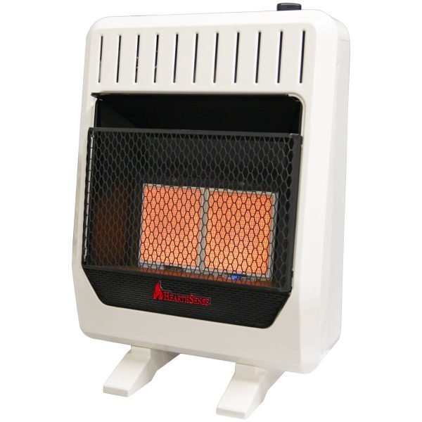 HearthSense IR16T-BB-R Dual Fuel Ventless Infrared Heater 20,000 BTU
