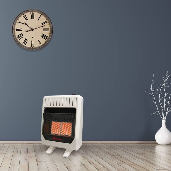 HearthSense IR16T-BB-R Dual Fuel Ventless Infrared Heater 20,000 BTU
