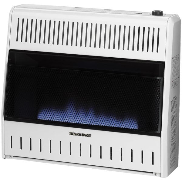 ProCom MNSD300TBA-R Dual Fuel Ventless Blue Flame Heater 30,000 BTU