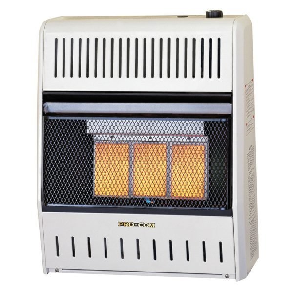 ProCom MNSD3TPA-R Dual Fuel Ventless Infrared Heater 20,000 BTU
