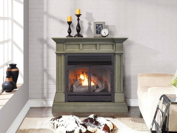 Duluth Forge DFS-400T-2GR Dual Fuel Ventless Fireplace 32,000 BTU