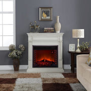 Duluth Forge EL1350-2-AW Full Size Electric Fireplace Antique White 4,600 BTU