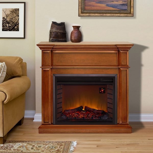Duluth Forge EL1350-3-AS Full Size Electric Fireplace Apple Spice 4,600 BTU