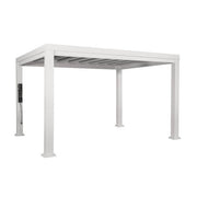 Windham Modern Steel Pergola with Sail Shade Soft Canopy 4.3 x 3 m