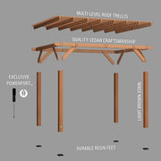 Delray Outdoor Pergola 4.3 m x 3 m