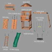 Sterling Point Wooden Swing Set Playset