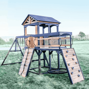 Backyard Discovery Timber Crossing Wooden Swing Set Playset