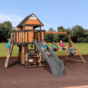 Canyon Creek All Cedar Wooden Swing Set Playset