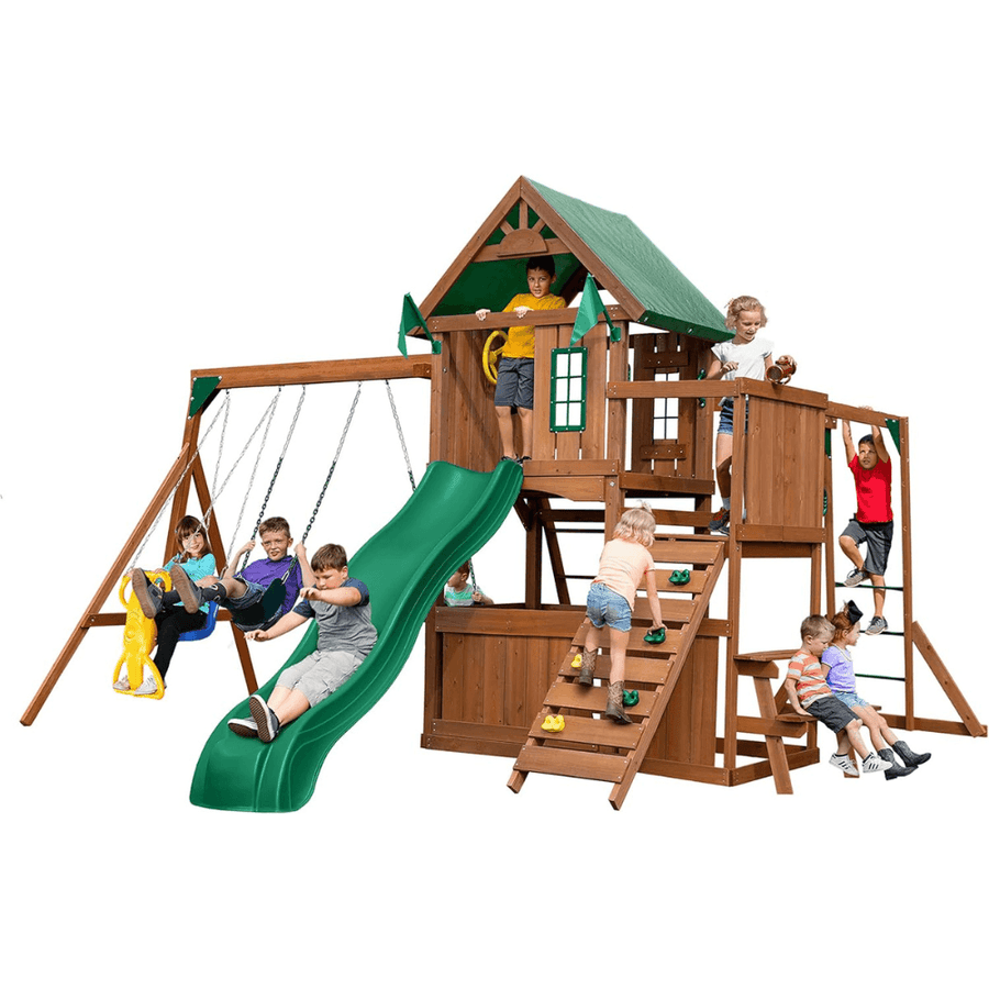 Knightsbridge Plus Complete Wooden Swing Set Playset