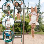 Lifetime Powder-Coated Steel Swing Set Playset