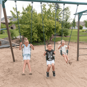 Lifetime Powder-Coated Steel Swing Set Playset
