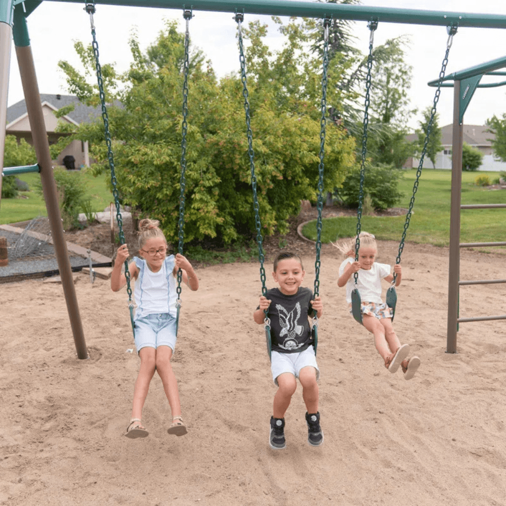 Lifetime Powder-Coated Steel Swing Set Playset