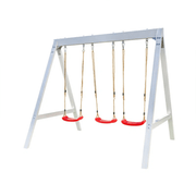 Sportspower Vinyl-Covered Wooden Swing Set Playset