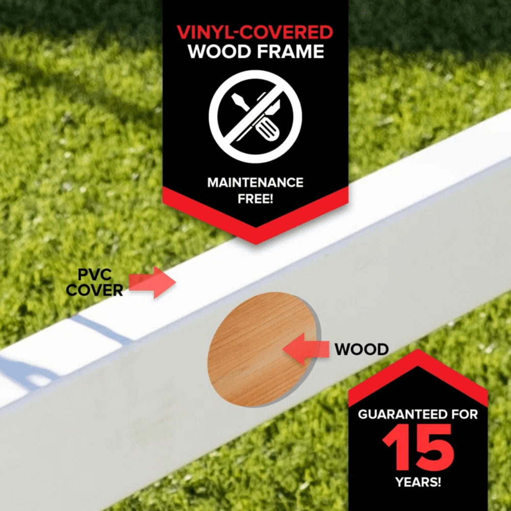 Sportspower Vinyl-Covered Wooden Swing Set Playset